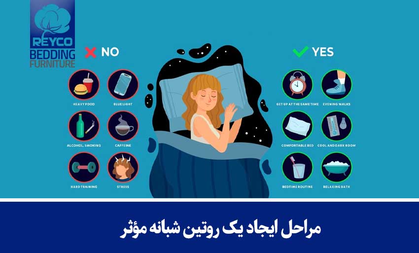 مراحل ایجاد یک روتین شبانه مؤثر